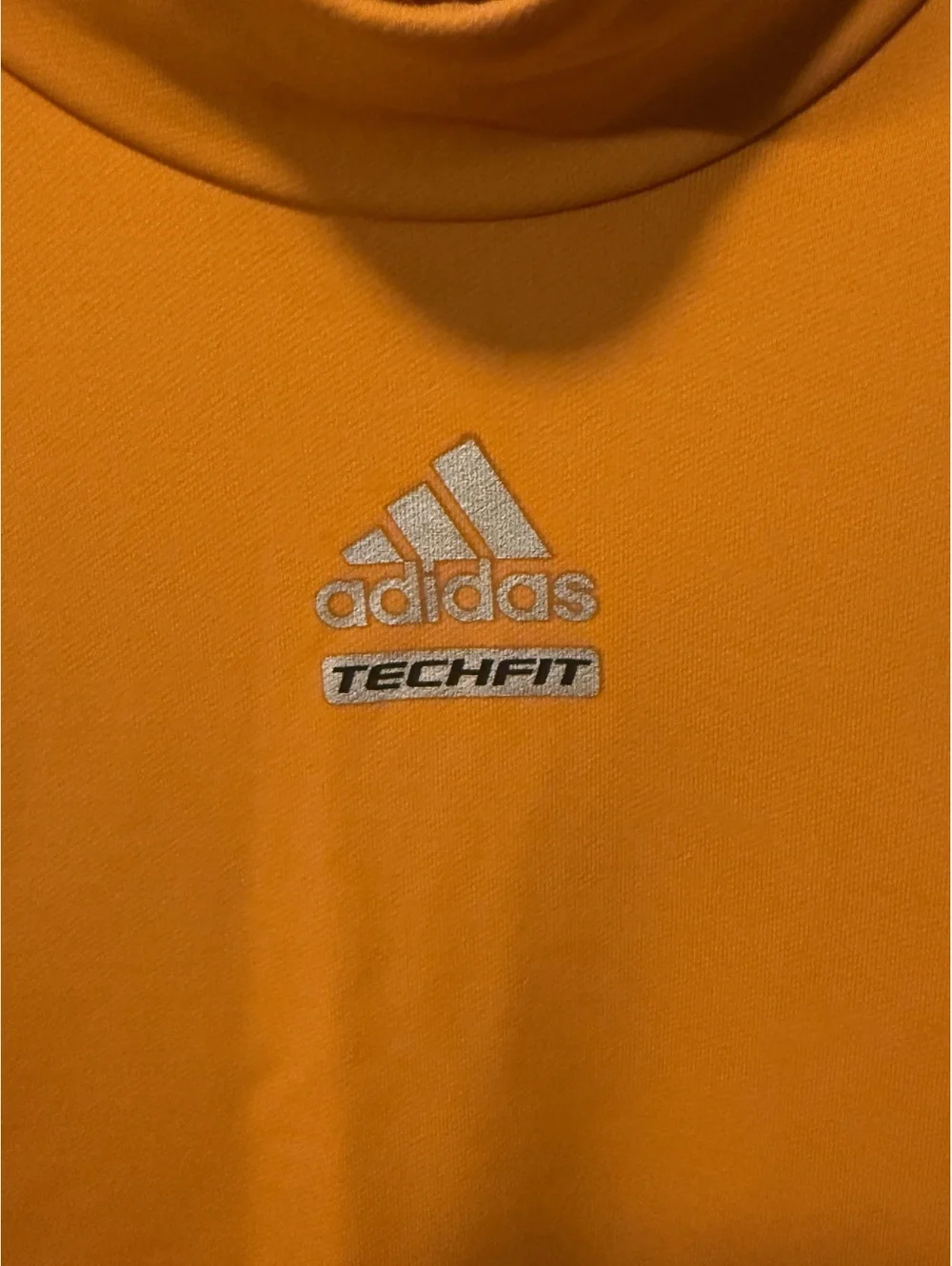 Adidas Techfit Long Sleeve Compression Shirt in Orange - Size M